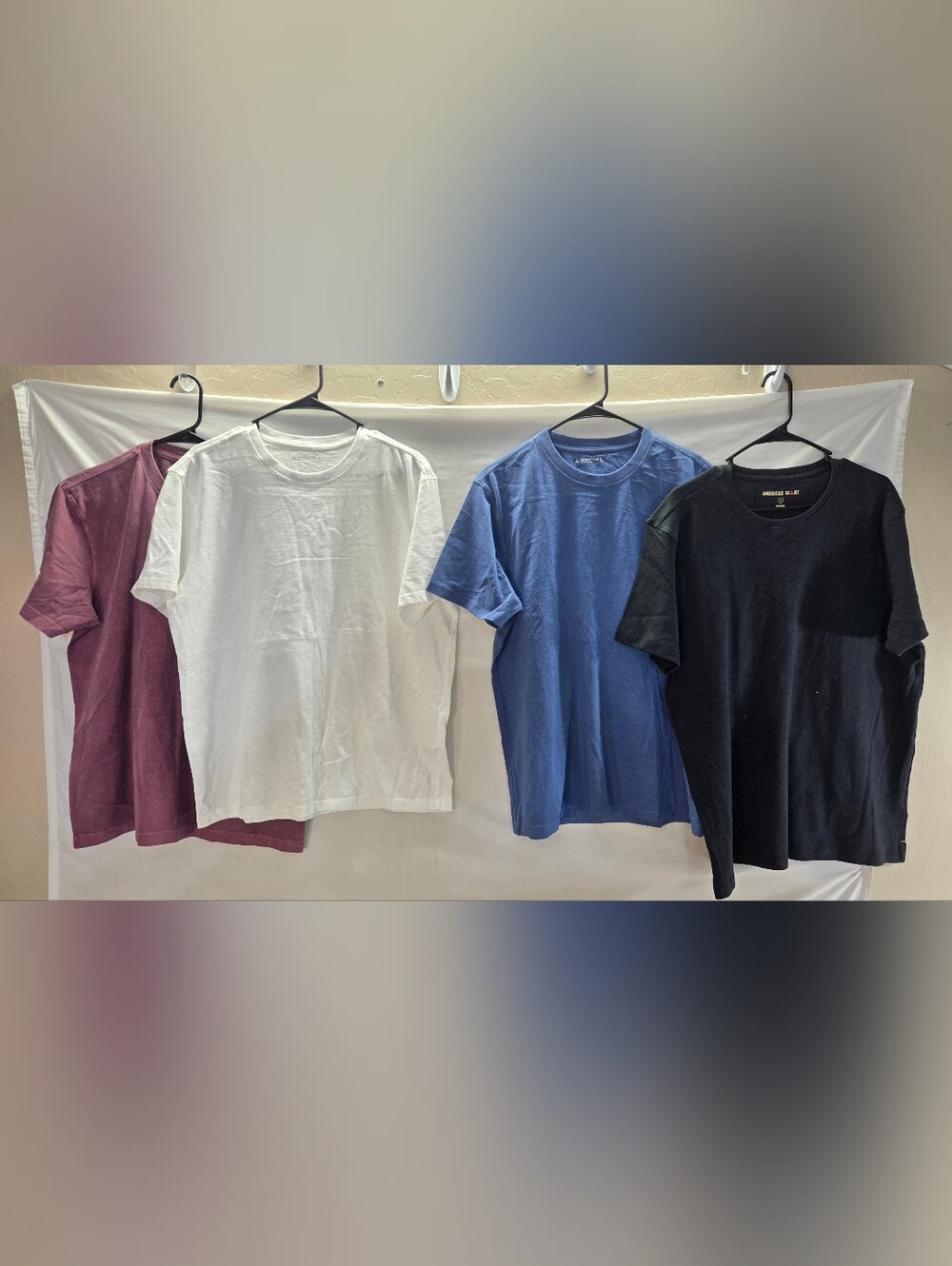 Lot of 4 American Giant Men's Large Short Sleeve Shirts NWOT